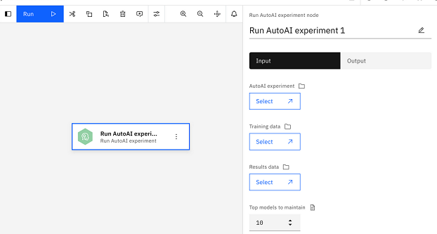 AutoAI node parameters