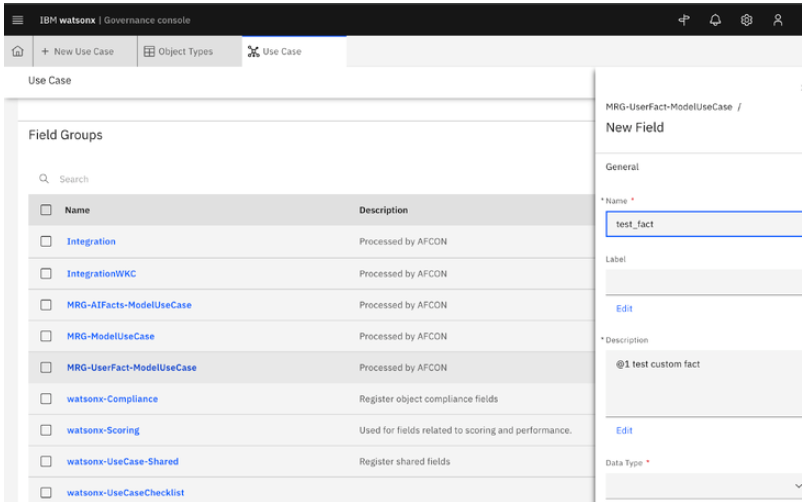 Assigning an order for a custom field