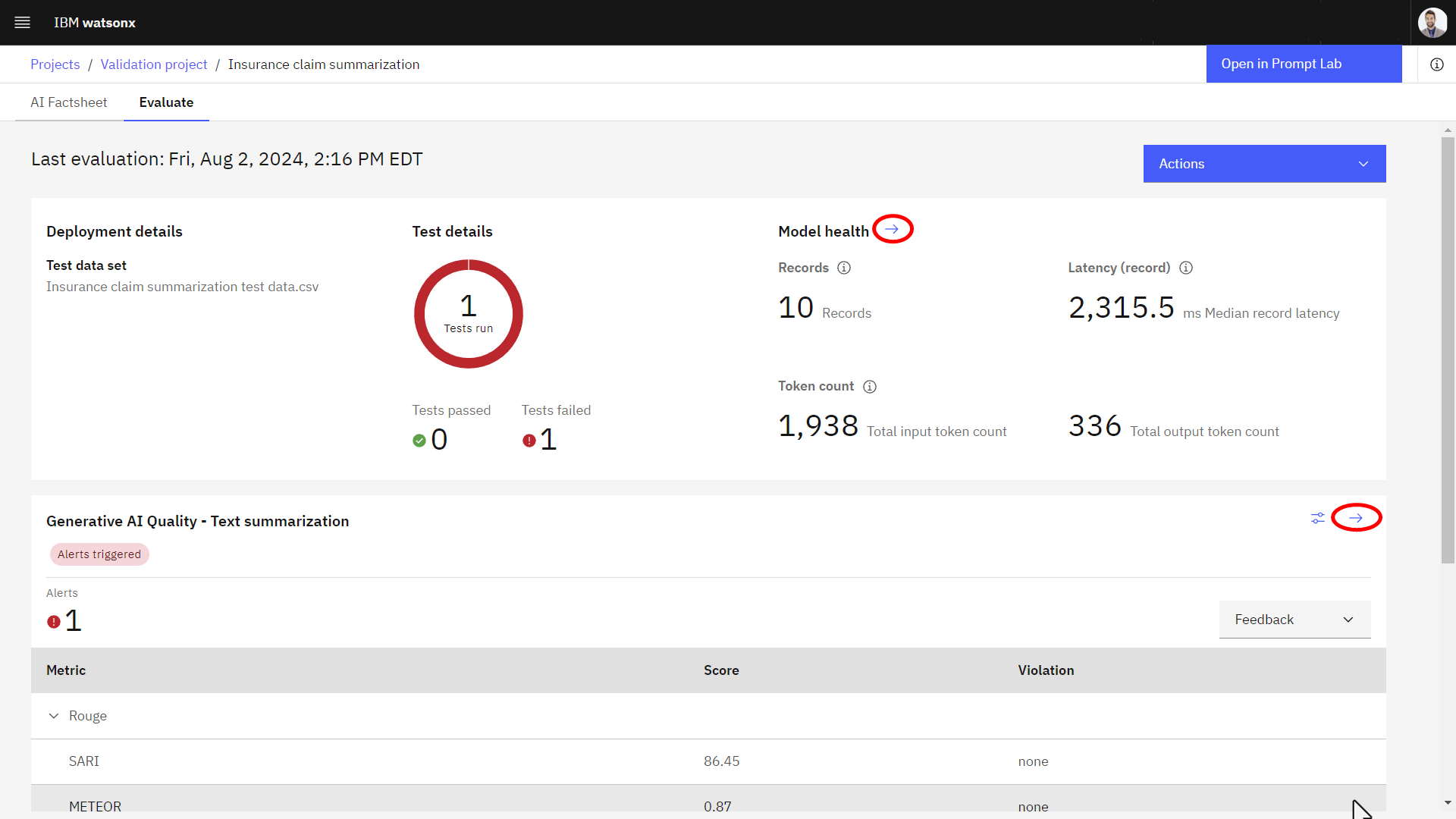 Analyze prompt template evaluation results